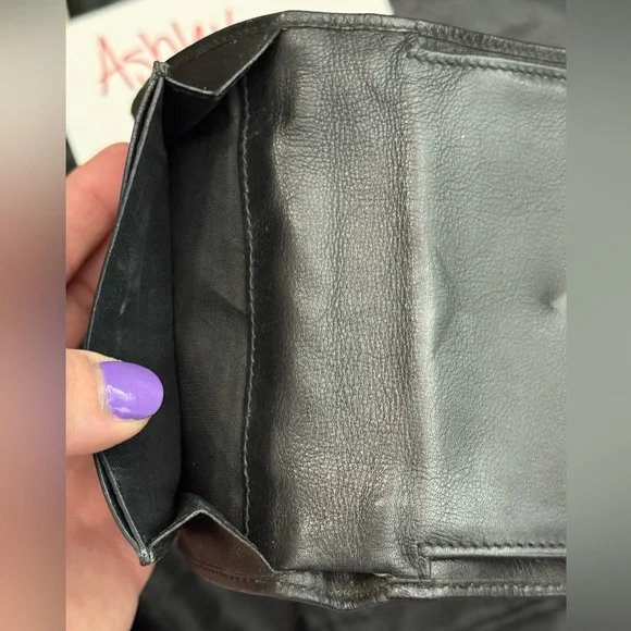 Celine vintage Paris black leather wallet - Picture 6 of 10